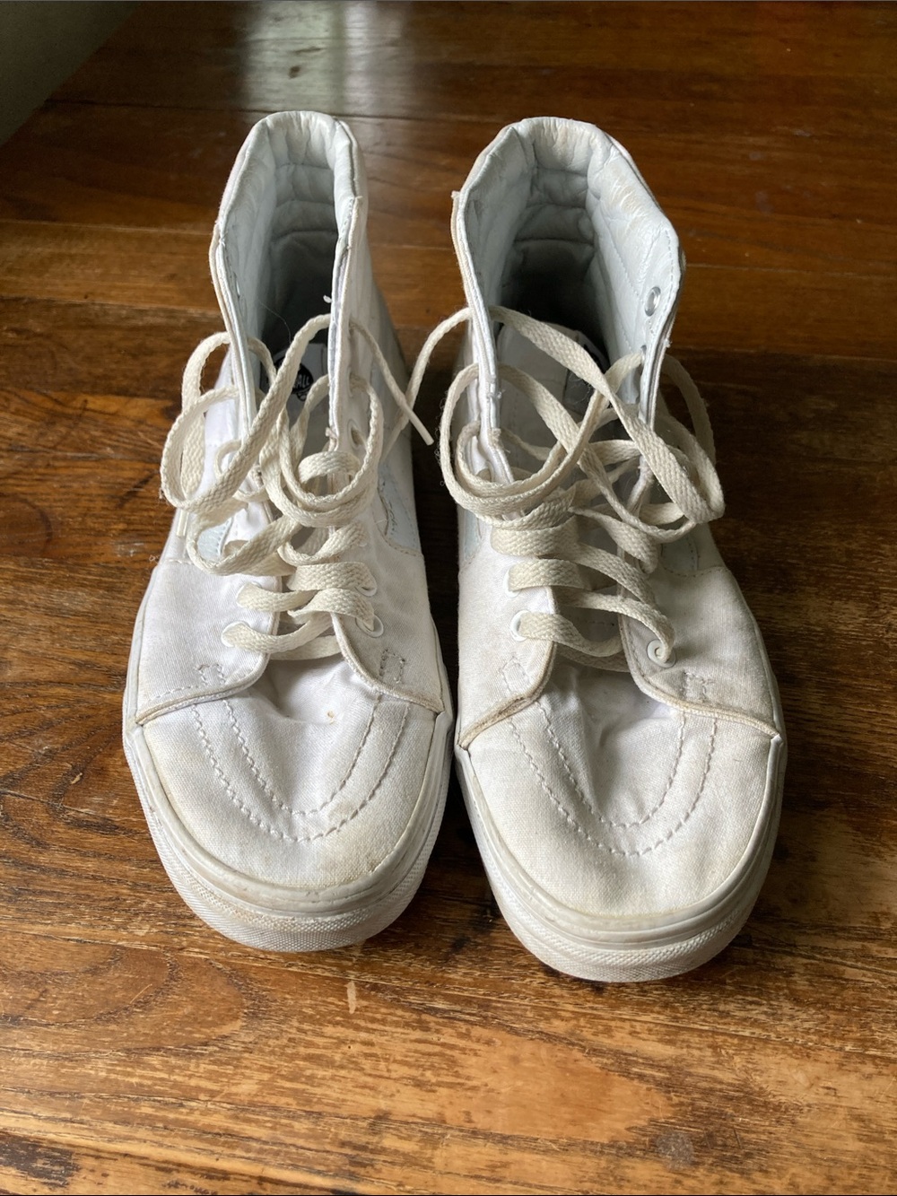 Vans White High-Top Sneakers